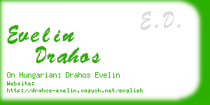 evelin drahos business card